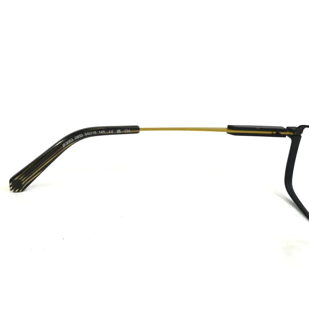 J. F. Rey Eyeglasses Frame JF3053 0850 Matte Black Yellow Titanium 54-16-145